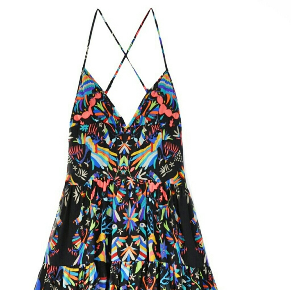 Mara Hoffmann Techno Animal Silk Dress